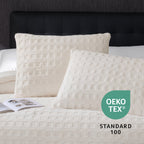 Comforter Set Reversible Waffle Jacquard & Down-Alternative