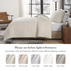 Comforter Set Reversible Waffle Jacquard & Down-Alternative