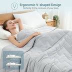 Comforter Temperature-Regulating Reversible V-Quilted