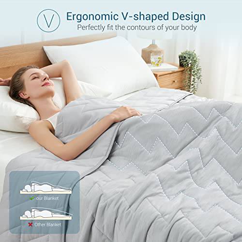 Comforter Temperature-Regulating Reversible V-Quilted
