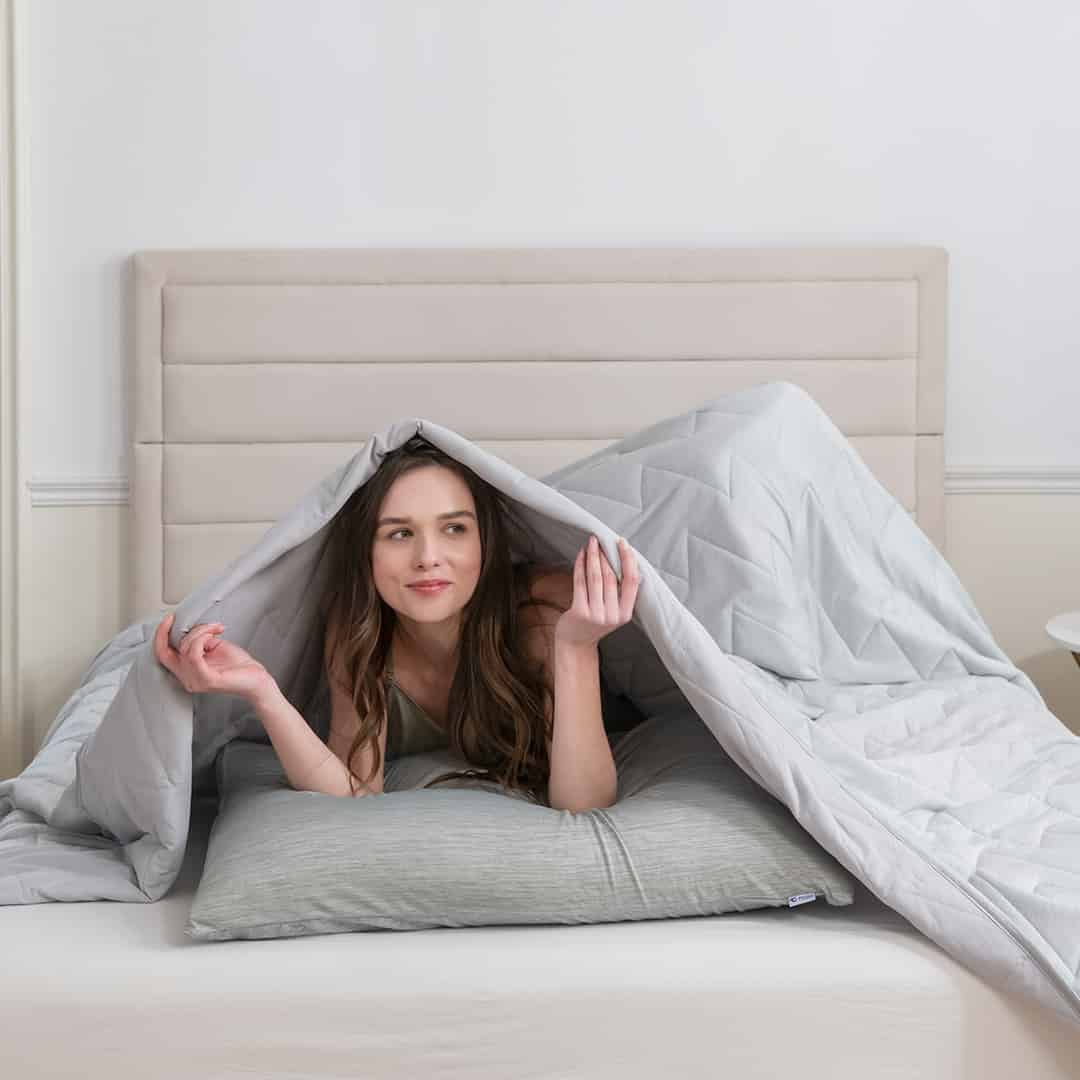 Comforter Temperature-Regulating Reversible V-Quilted