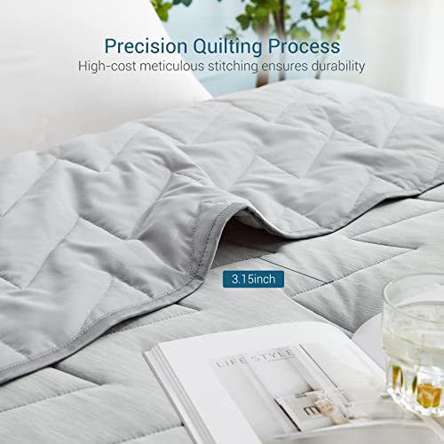 Comforter Temperature-Regulating Reversible V-Quilted