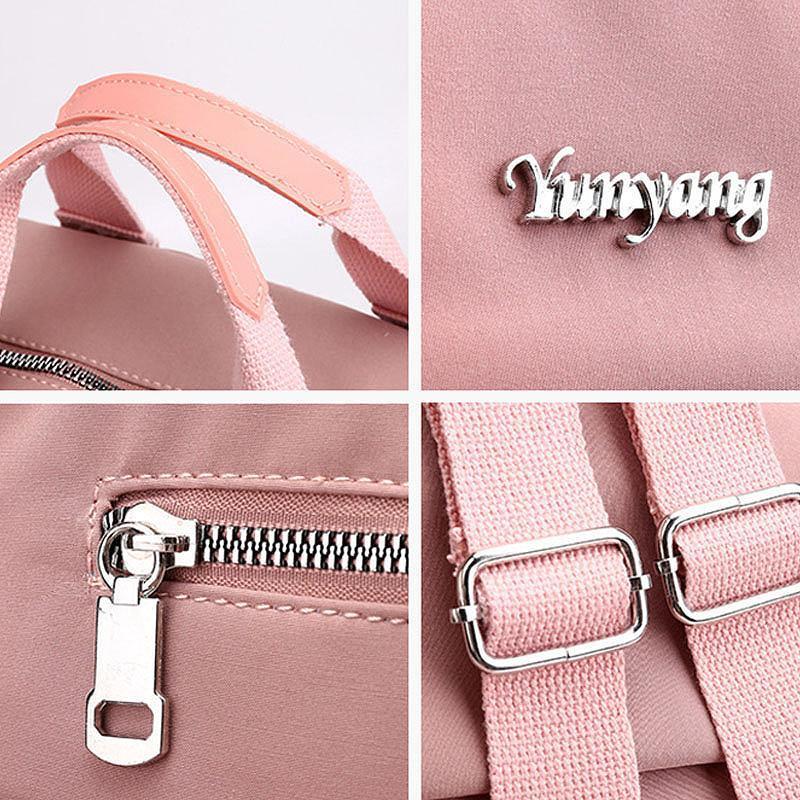 Commuter Backpack USB Charging Port Water-Resistant Laptop Pocket