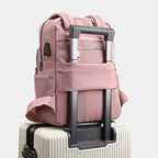 Commuter Backpack USB Charging Port Water-Resistant Laptop Pocket