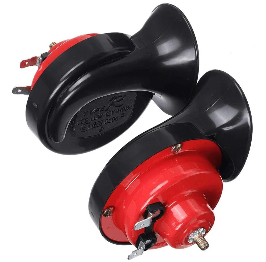 Compact Car Horn Train-Style Tone 12-24V