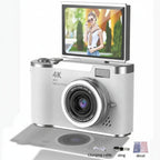 Compact Digital Camera 48MP 4K Flip Screen