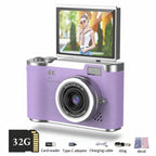 Compact Digital Camera 48MP 4K Flip Screen