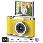 Compact Digital Camera 48MP 4K Flip Screen