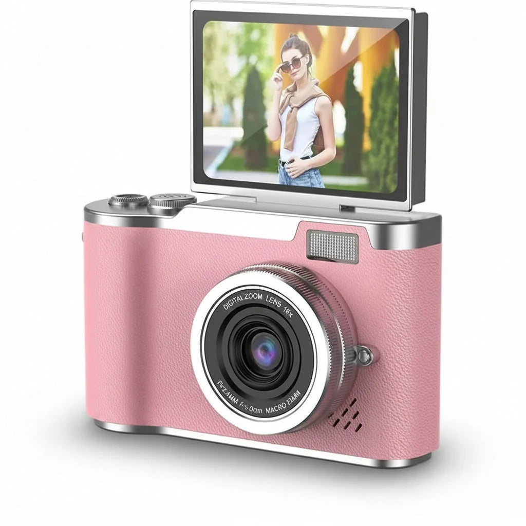 Compact Digital Camera 4K Video 48 MP Flip Screen