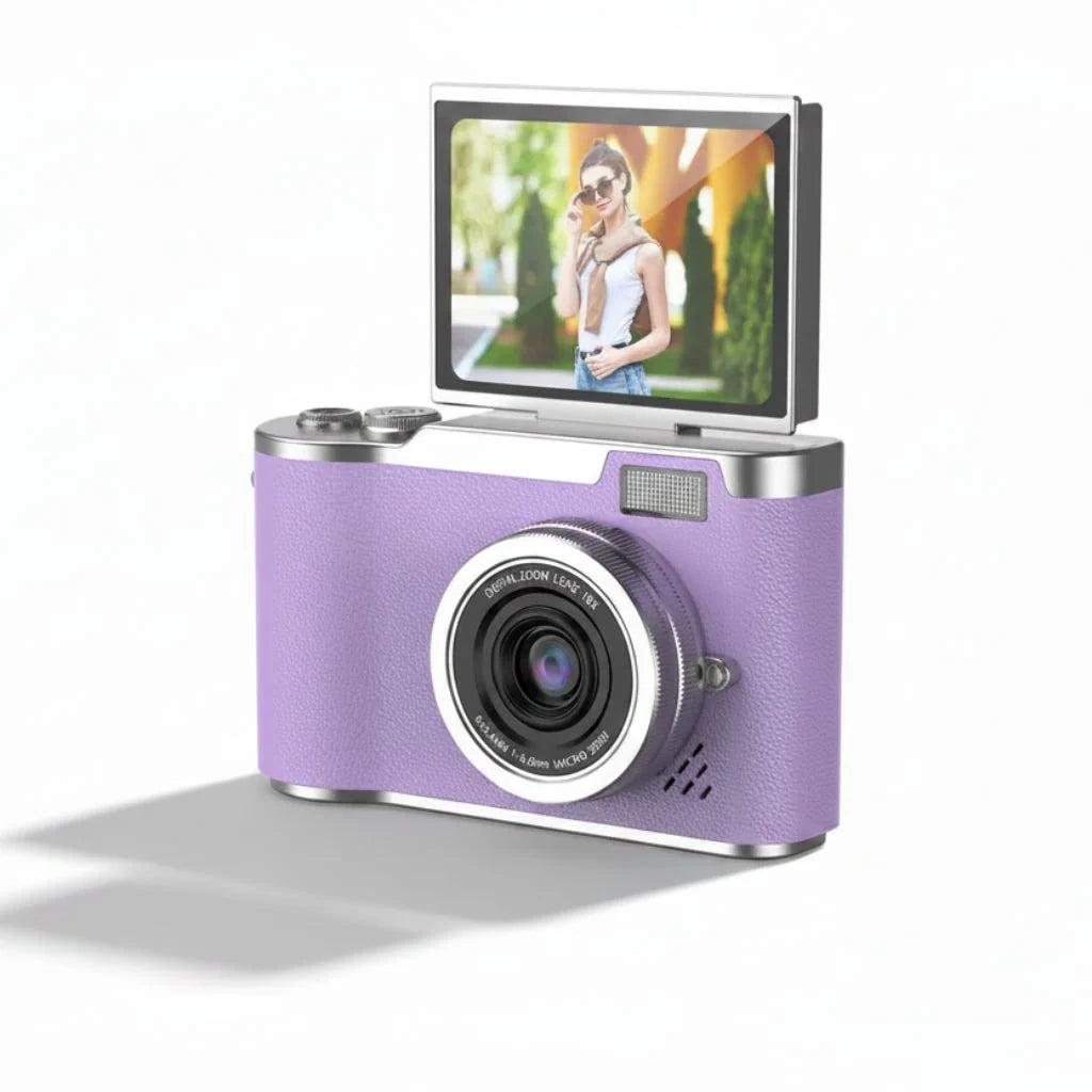 Compact Digital Camera 4K Video 48 MP Flip Screen