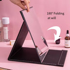 Compact Makeup Mirror Foldable Adjustable Stand Hands-Free