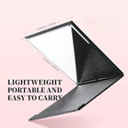 Compact Makeup Mirror Foldable Adjustable Stand Hands-Free