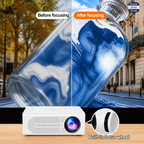 Compact Projector 720P 1080P Support USB & Screen Mirroring