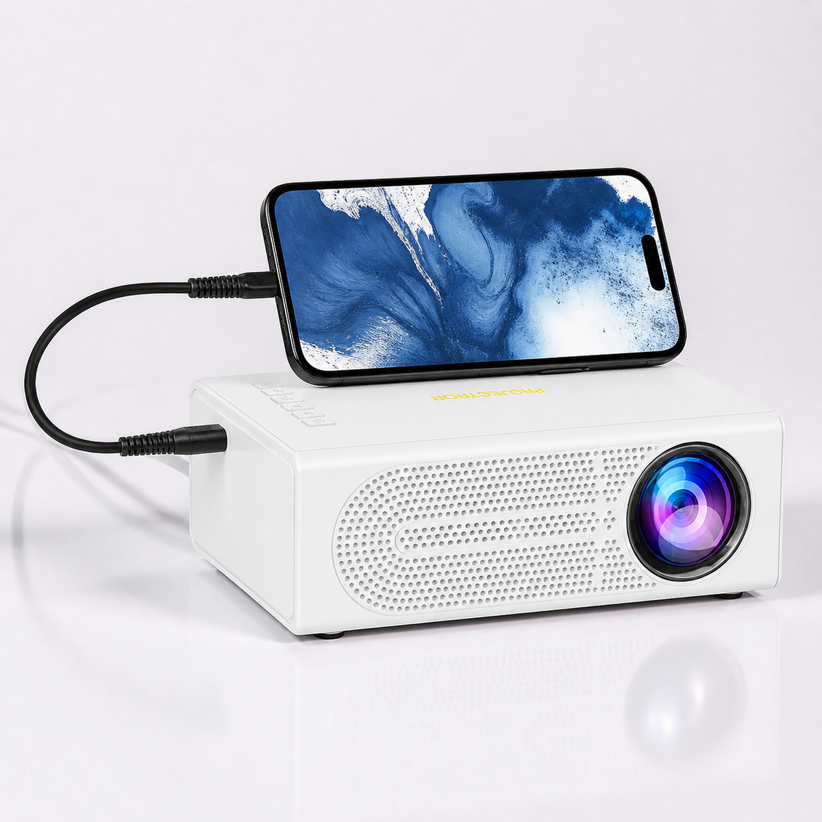 Compact Projector 720P 1080P Support USB & Screen Mirroring