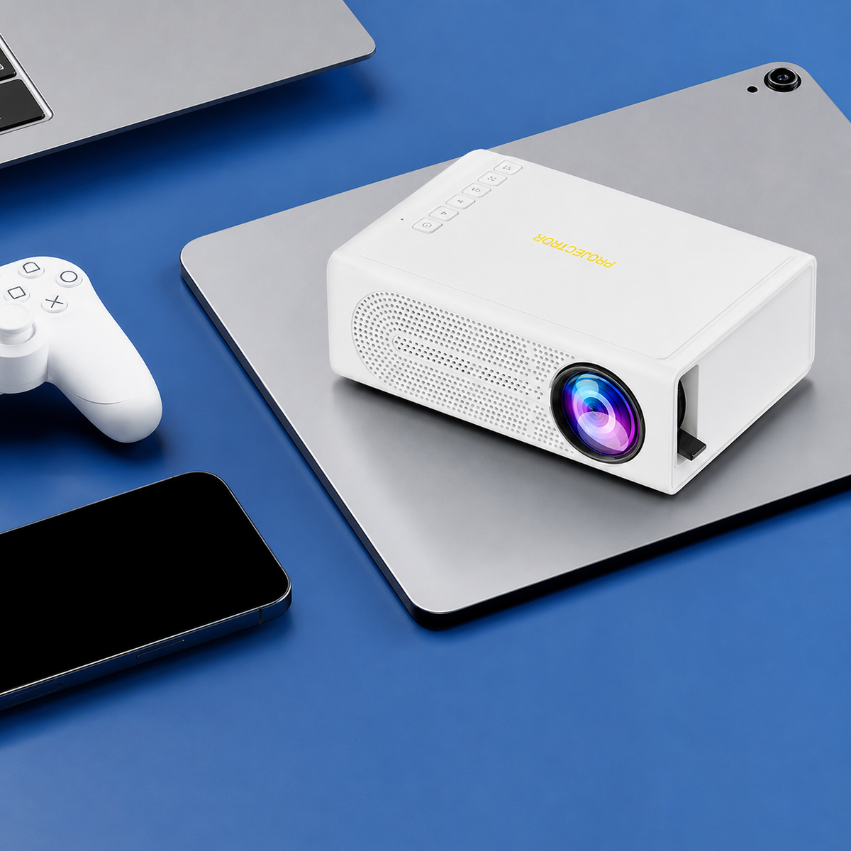 Compact Projector 720P 1080P Support USB & Screen Mirroring