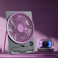 Compact Quiet Rechargeable USB Fan (LCD Display)