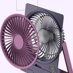 Compact Quiet Rechargeable USB Fan (LCD Display)