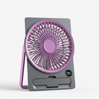 Compact Quiet Rechargeable USB Fan (LCD Display)