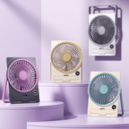 Compact Quiet Rechargeable USB Fan (LCD Display)