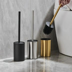 Compact Stainless Steel Upright Toilet Brush