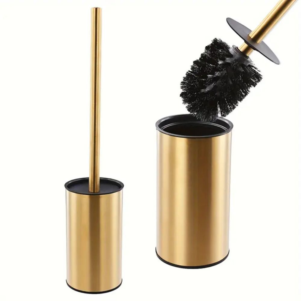 Compact Stainless Steel Upright Toilet Brush