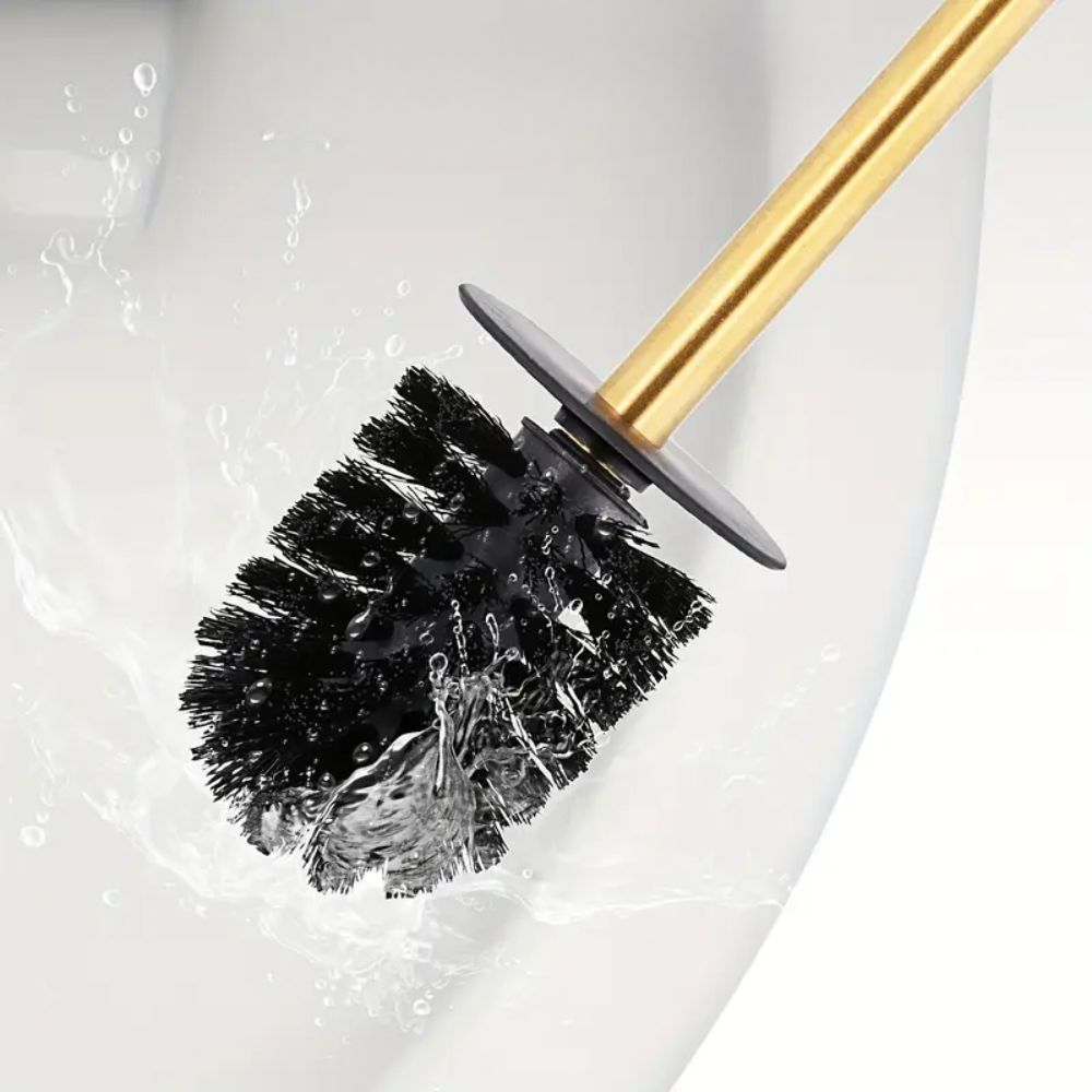 Compact Stainless Steel Upright Toilet Brush