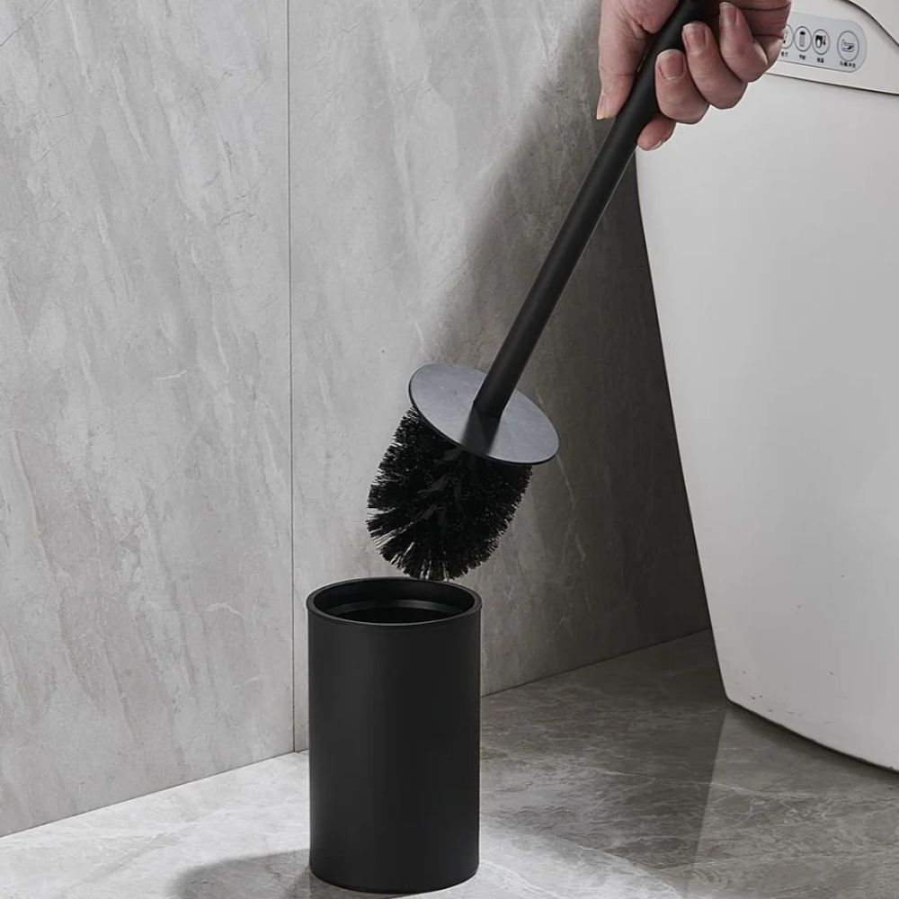 Compact Stainless Steel Upright Toilet Brush