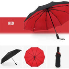 Compact Travel Umbrella Automatic One-Hand Open & Wind-Resistant Ribs