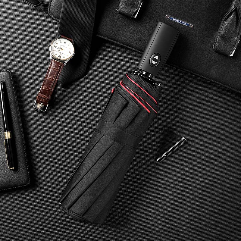Compact Travel Umbrella Automatic One-Hand Open & Wind-Resistant Ribs
