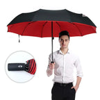 Compact Travel Umbrella Automatic Open & Close Windproof Ribs
