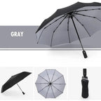 Compact Travel Umbrella Automatic Open & Close Windproof Ribs