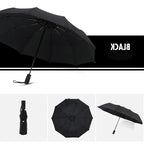 Compact Travel Umbrella Automatic Open & Close Windproof Ribs