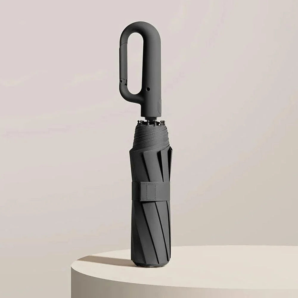 Compact Travel Umbrella One-Touch Open & Close Fiberglass Frame