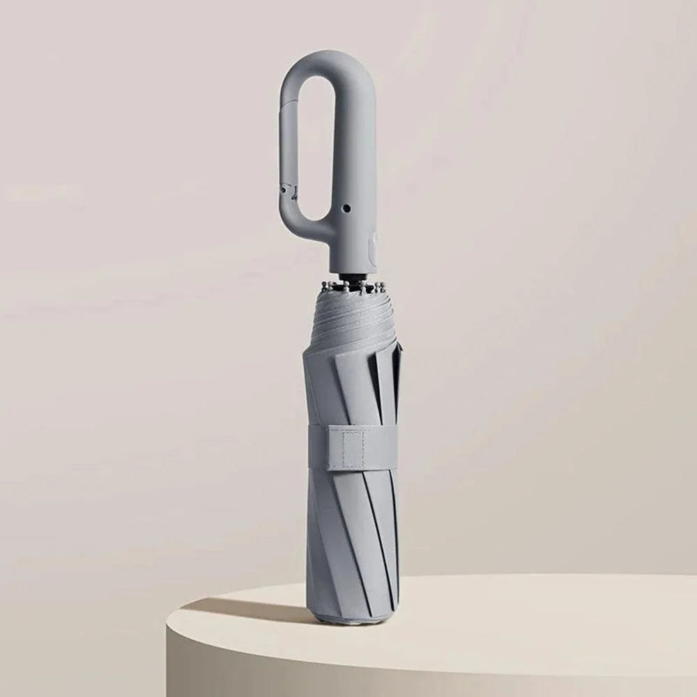 Compact Travel Umbrella One-Touch Open & Close Fiberglass Frame