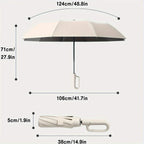 Compact Travel Umbrella UPF50+ & Waterproof Automatic Open