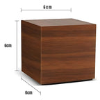 Compact Wood-Grain LED Alarm Clock (USB & Battery)