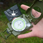 Compass Adjustable Sighting Lens & Clinometer Waterproof & Shockproof