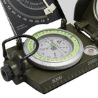 Compass Adjustable Sighting Lens & Clinometer Waterproof & Shockproof