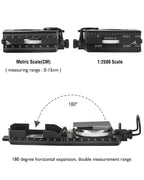 Compass Waterproof Aluminum Alloy Clinometer & Luminous Dial