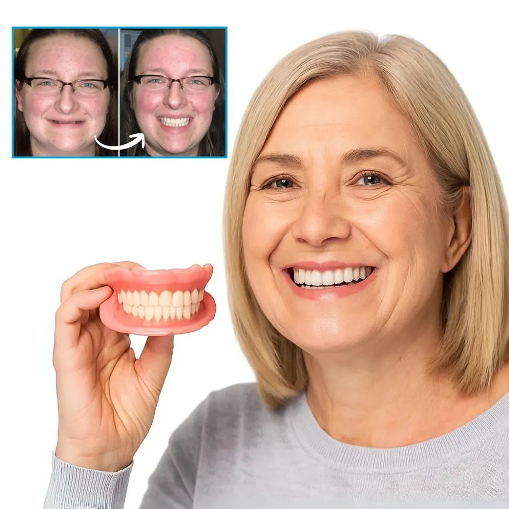 Complete Denture Set Moldable Heat-Form Upper & Lower