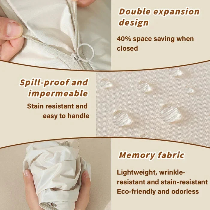 Compression Bag Built-In Compression Zipper Ripstop Polyester Reinforced Handles