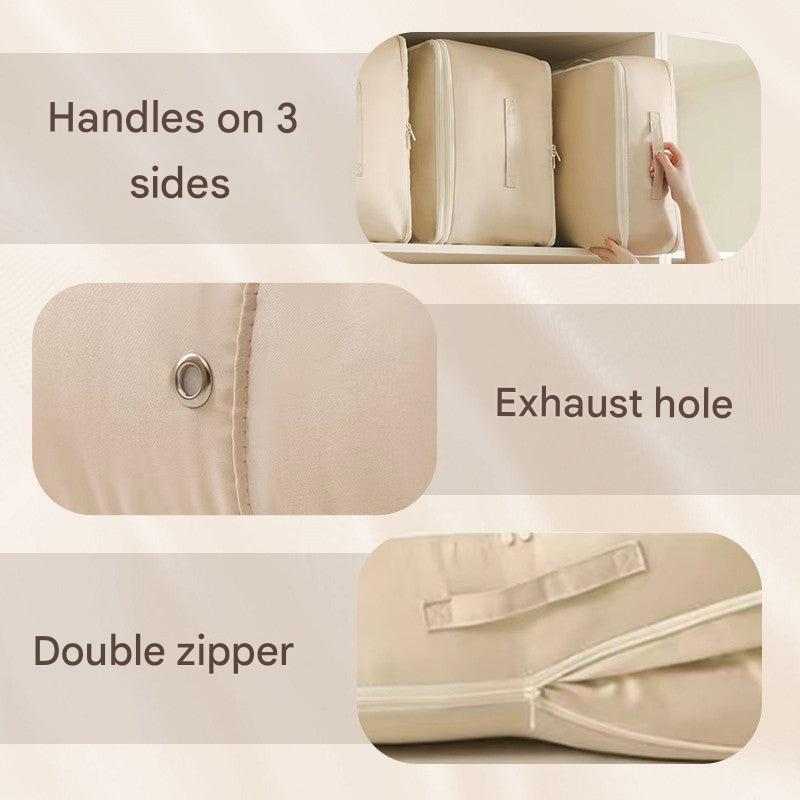 Compression Bag Self-Compressing Zipper & Foldable