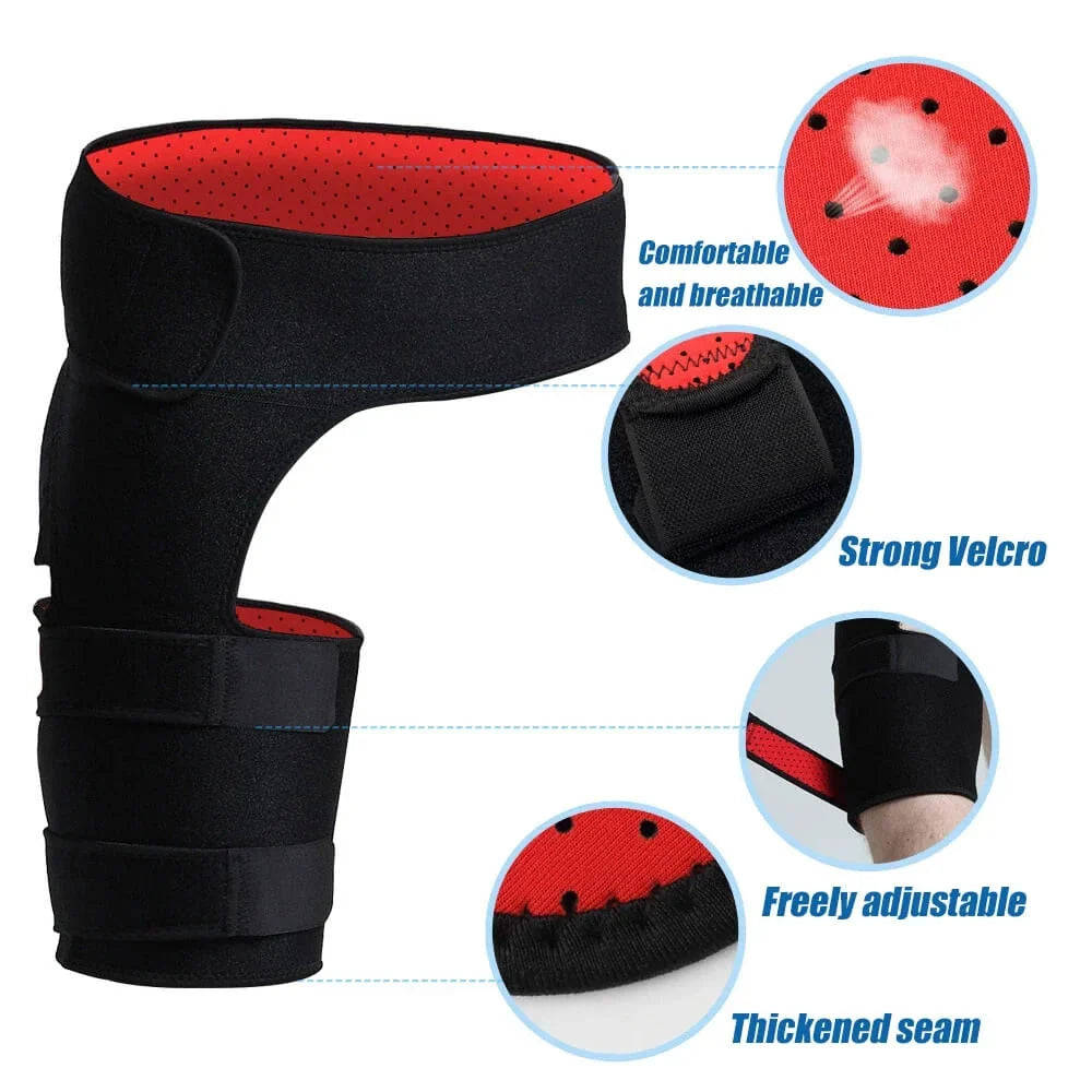 Compression Brace Hip & Thigh Targeted Support Adjustable Fit