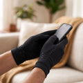 Compression Gloves Mild Compression Textured Grip Touchscreen-Compatible