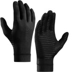 Compression Gloves Mild Compression Textured Grip Touchscreen-Compatible