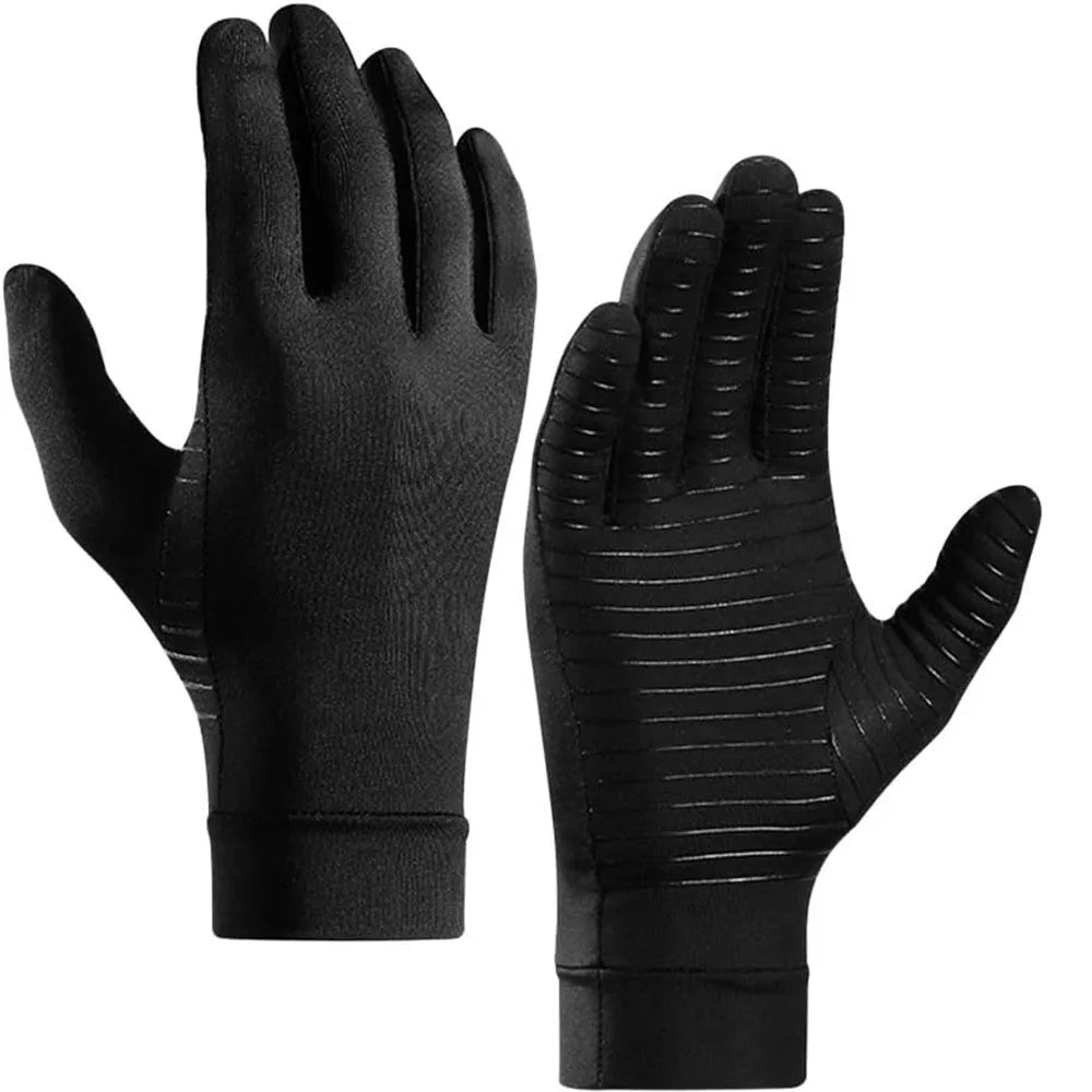 Compression Gloves Mild Compression Textured Grip Touchscreen-Compatible