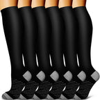 Compression Socks Knee-High Graduated Support Moisture-Wicking