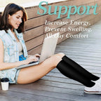 Compression Socks Knee-High Graduated Support Moisture-Wicking