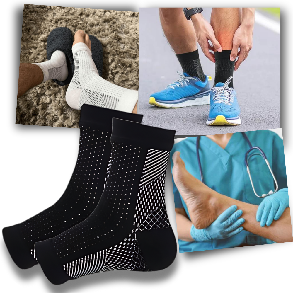 Compression Socks Open-Toe Non-Slip Circulation Support