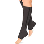Compression Socks Zipper Closure Open Toe 20-30 mmHg